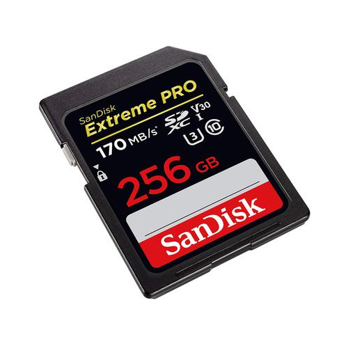 Extreme Pro SDXC 256GB 170MBs V30 UHS-I U3